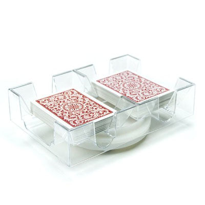 Revolving Card Holder - 6 decks with cards