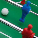 Roberto Black Foosball with glass playing surface close up
