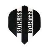 Ruthless Flights extra tough 100 micron dart flights black and white design