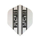 Ruthless Flights extra tough 100 micron dart flight with black and white design