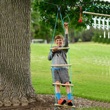 Slackers Ninja Rope Ladder 8' showing a child on the ladder