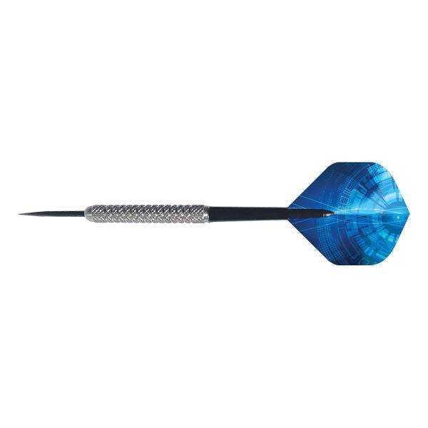 Sport 80 tungsten darts with 80% tungsten barrel and blue flights for versatile dart throwing