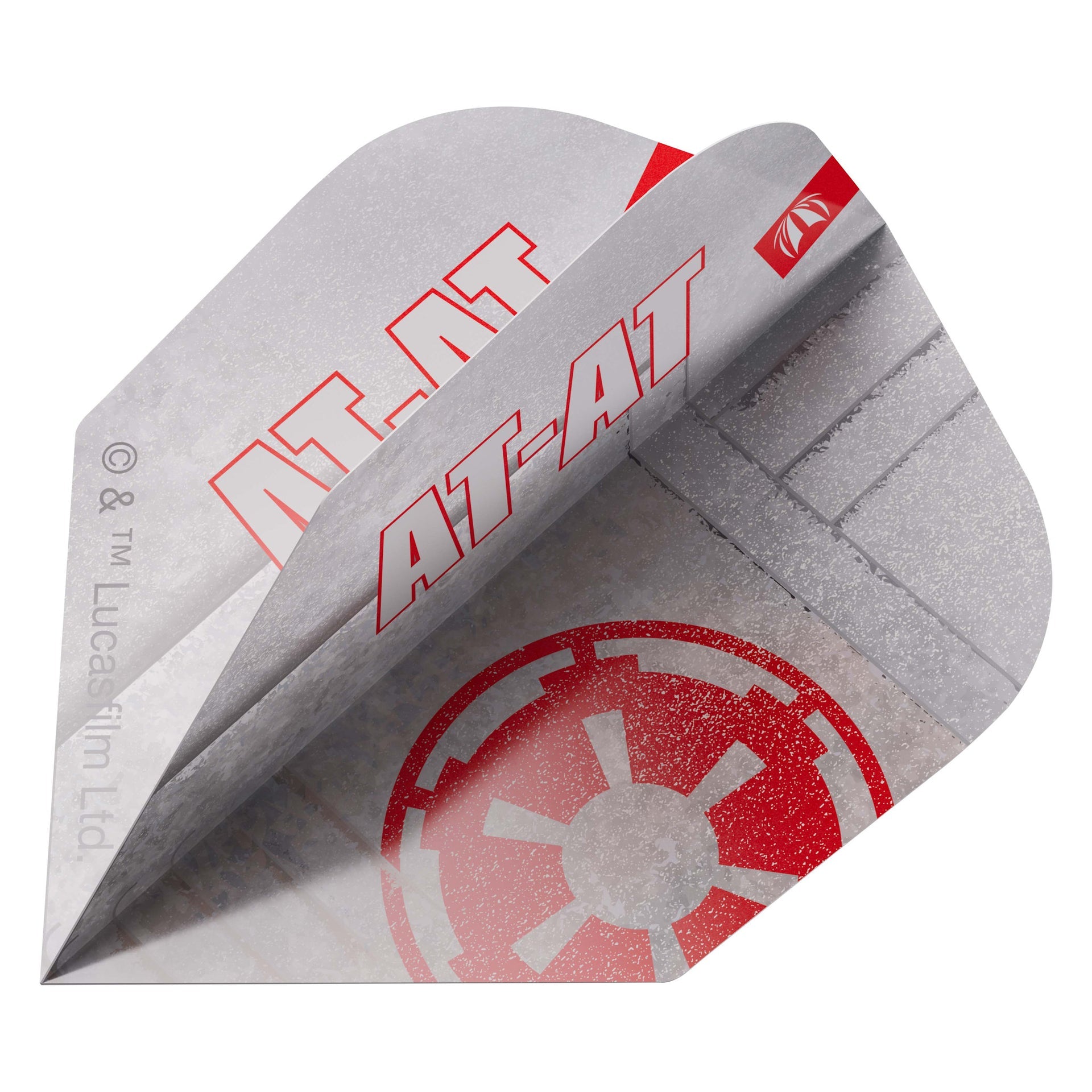 STAR WARS™ AT-AT 90% SP Dart flight with 'AT-AT' and Star Wars logo on a white background