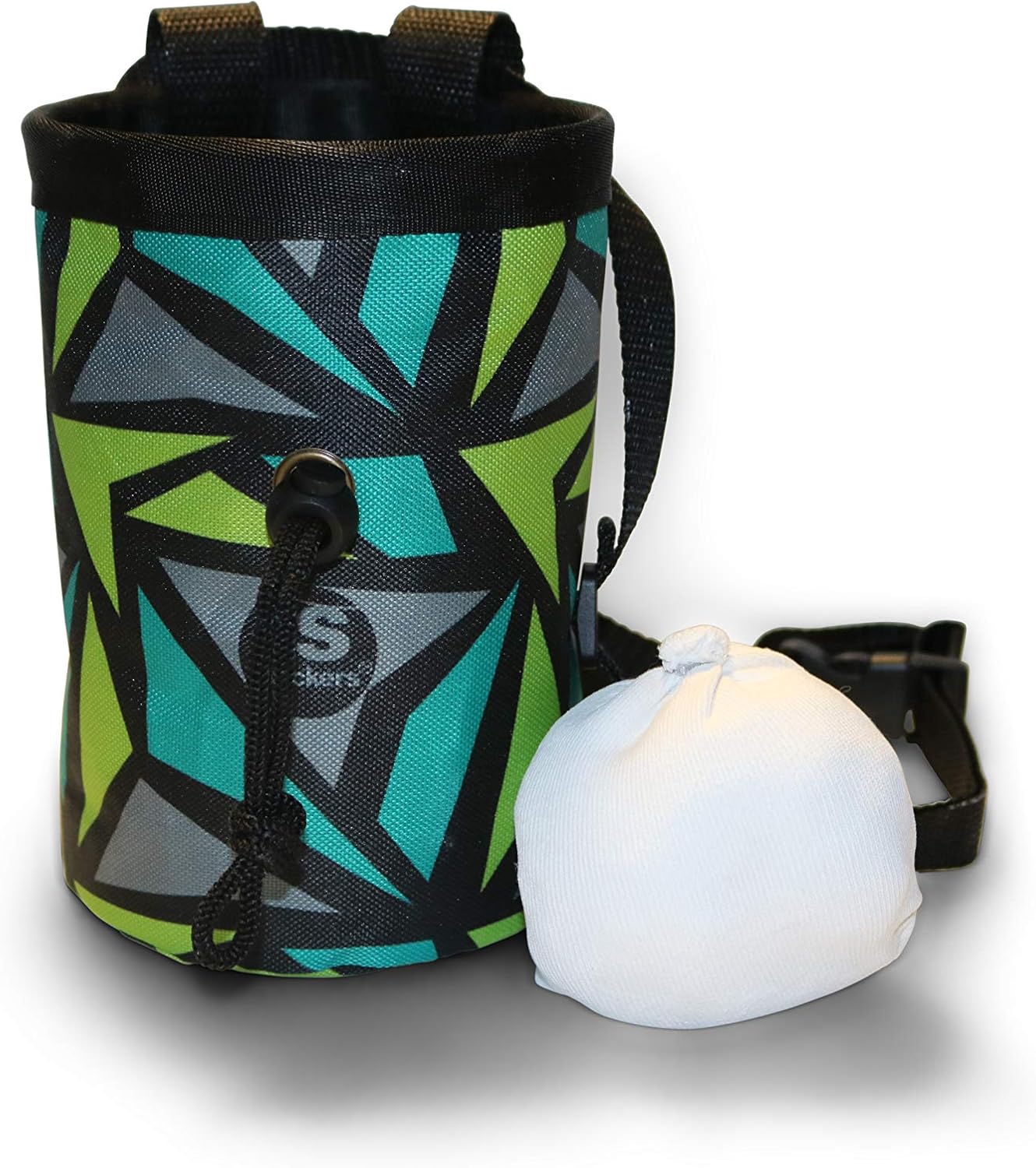 Slackers Chalk Bag and chalk bag close up