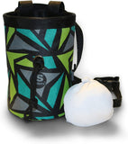 Slackers Chalk Bag and chalk bag close up