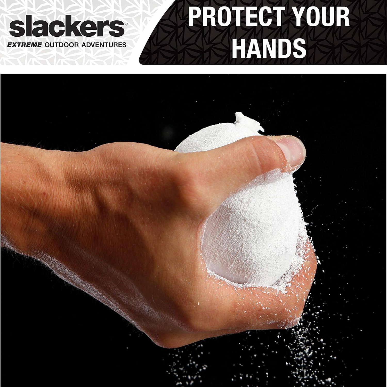 Slackers Chalk Bag chalk bag in hand
