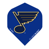 NHL® Flights St. Louis Blues logo blue dart flight set of 3 polyester UV varnish finish
