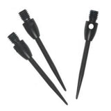 Three Steel Conversion Points in black with white background 
