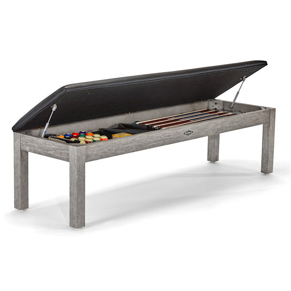 Centennial Storage Bench grey open