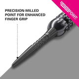 Swiss Storm Surge points precision-milled stainless steel dart tips with enhanced finger grip and durable design