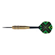 Thunderbird brass dart with brass barrel and green-black flights for entry-level players