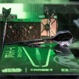 STAR WARS™ TIE Fighter 90% SP Darts close up with green hue background