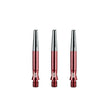 Three Target Top Spin S Line Shafts red short on white background