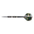 Trooper 80% tungsten dart with aggressive knurl grip and camo flights for precision control