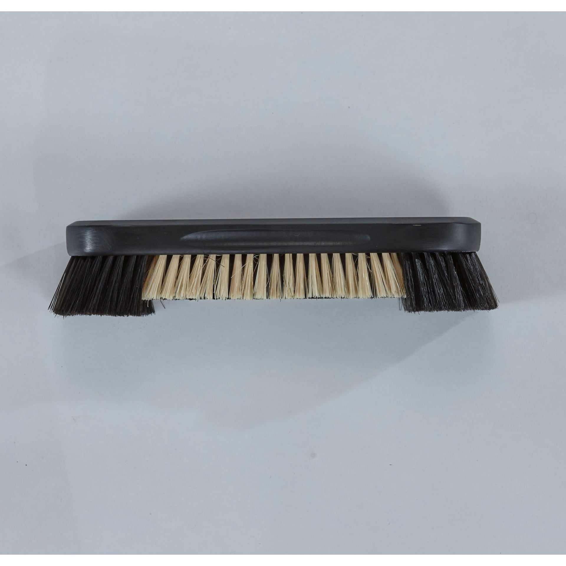 Brunswick Natural Hair table brush with black hardwood handle and natural horse hair bristles for billiard cloth cleaning