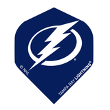 NHL® Flights Tampa Bay Lightning logo printed on polyester dart flights set of 3 with UV varnish finish