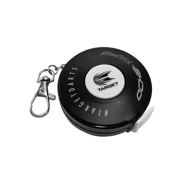 Target Oche Tape spring-loaded retractable measuring tape with carabiner clip for dart board setup