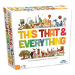 This That & Everything party game box with colorful title and various famous people, places, and things illustrations