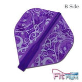 Trish Grzesik 5 Standard Fit Flights purple dart flights with bold graphic design and maximum stability