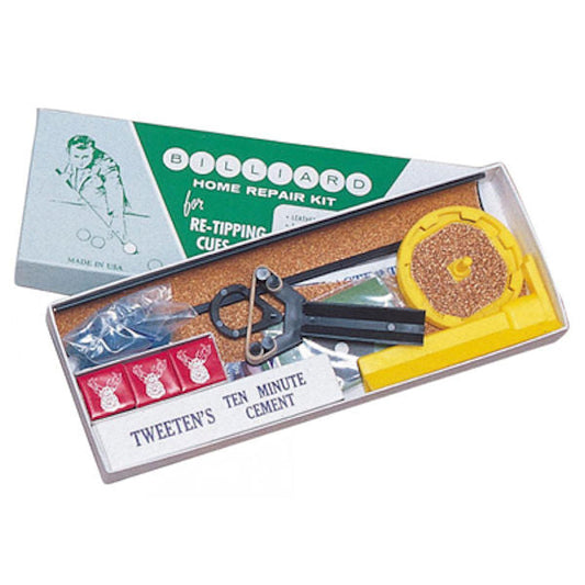New Tweeten Deluxe Tip Repair Kit - Re-tipping Cue Kit