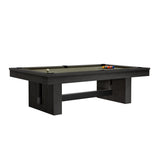 Vancouver Pool Table by American Heritage black ash table on a white background