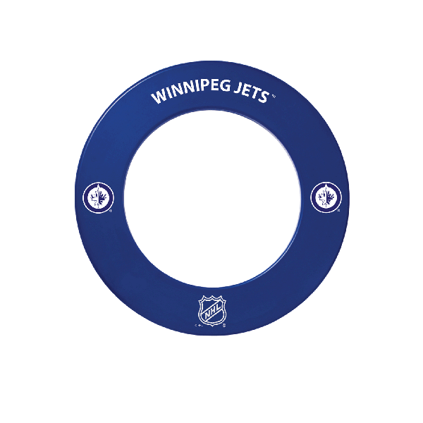 Blue NHL Team Surround with Winnipeg Jets logo for dartboard protection
