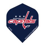 NHL® Flights Washington Capitals logo printed on blue polyester dart flight with UV varnish finish
