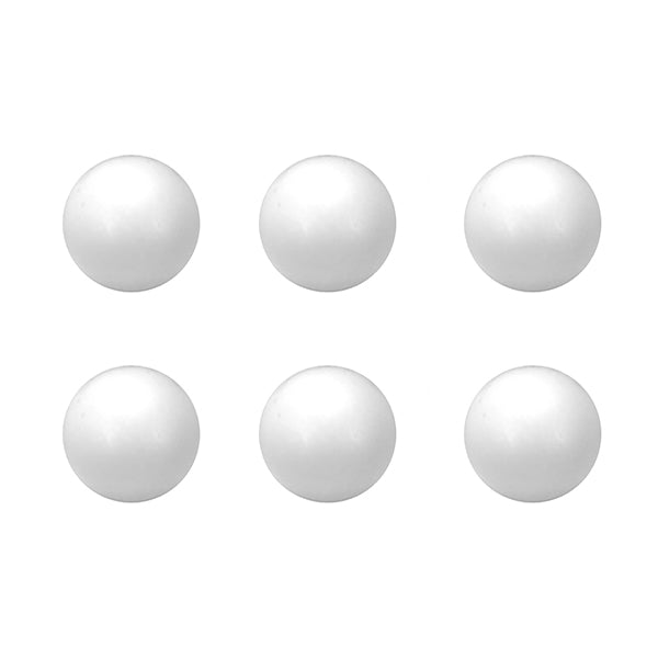 6 pack white foosballs