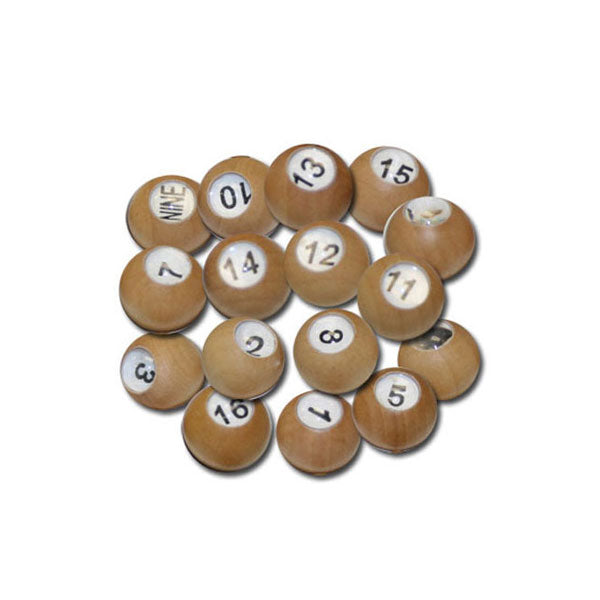 Wooden Pea Pool Tally Balls
