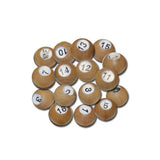 Wooden Pea Pool Tally Balls