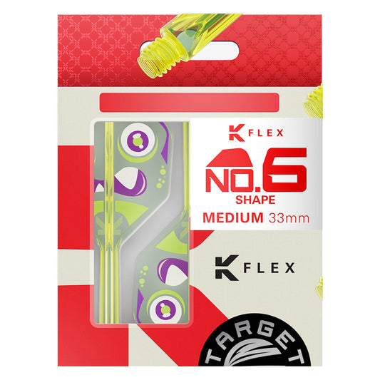 K-Flex No.6 Flight & Shaft Xeno package with red and white design