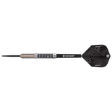 Datadart Zelos 95% Tungsten Darts with a silver tip on a white background
