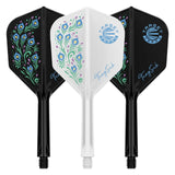 K-Flex No.6 Flight & Shaft Zenith Tung Suk showing 2 black and 1 white flight shafts