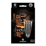 Datadart Aether 95% Tungsten dart barrel with tapered nose and shark-cut front end in black and bronze finish