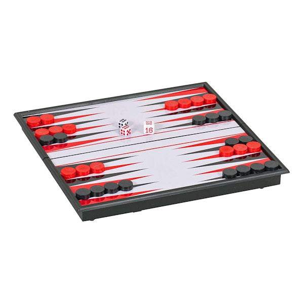 Magnetic 3N1 Chess Checker Backgammon travel set with reversible magnetized board and pieces