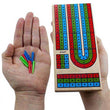 3 Track Cribbage Board with pegs for scoring card game points
