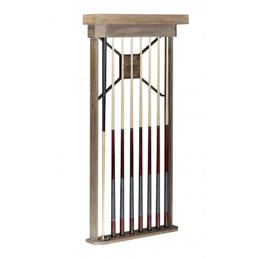 Dameron Cue Wall Rack shown with cues