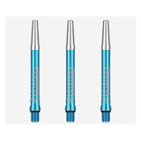 Set of 3 DW Top Spin V2 Shafts made of durable anodized aluminum with free-spinning tops for improved dart accuracy and consistency