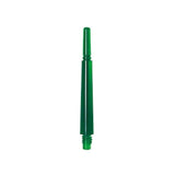 Green Cosmo Fit Gear Shaft made from durable polycarbonate resin with reinforced threading for normal spinning darts.