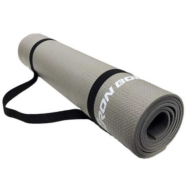 Iron Body 6mm Thick Yoga Mat with strap