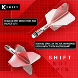 K-Shift No.6 Flight & Shaft White system with a red grid background and 'K Shift' branding.