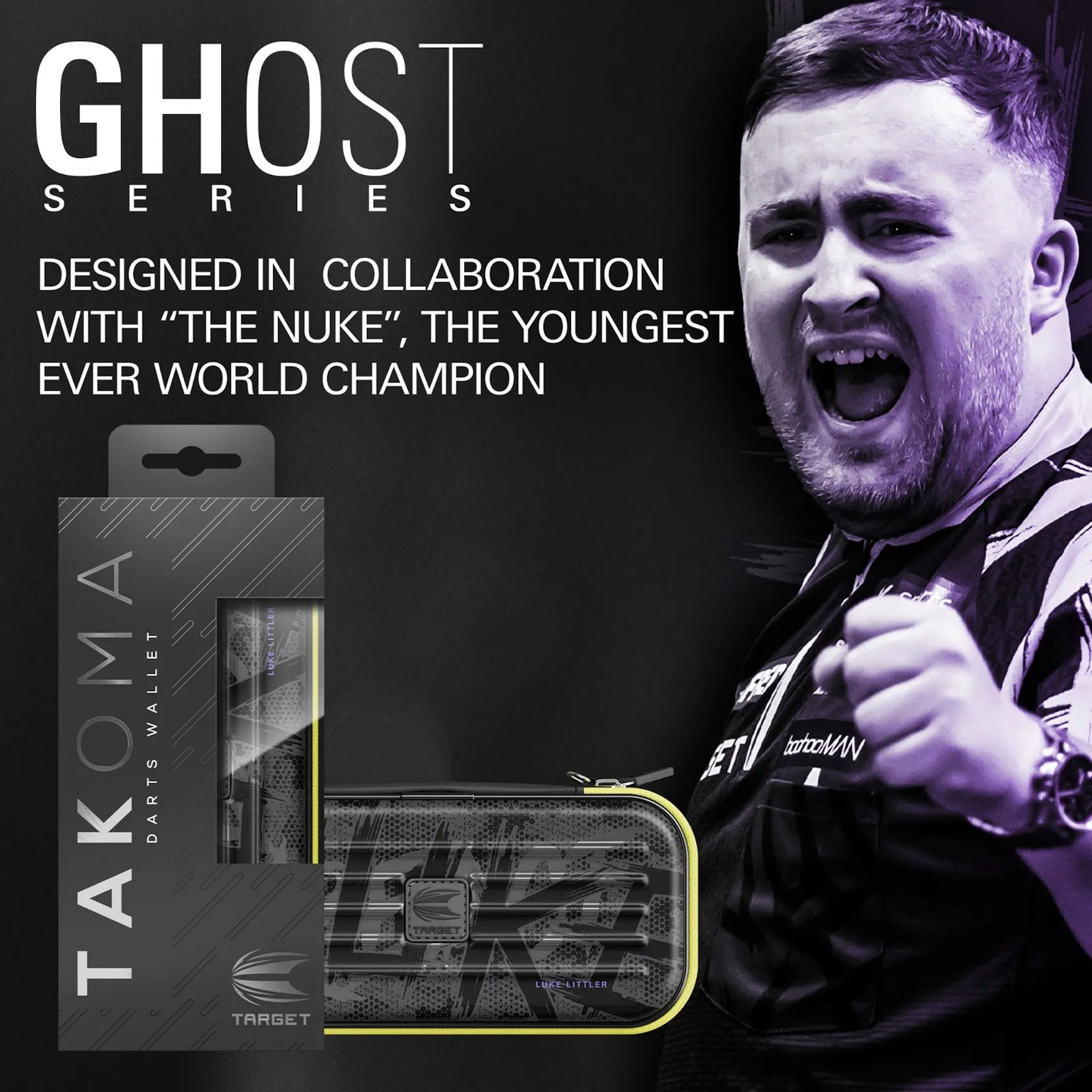 Takoma Ghost Luke Littler Wallet SERIES IN COLLABORATION WITH LUKE LITTER. 