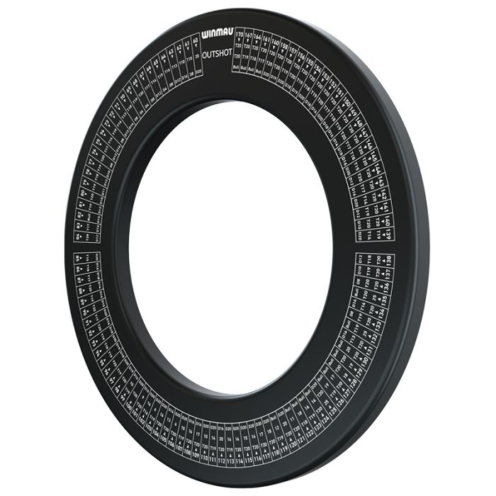 Winmau Out ChartBlack Surround side view