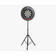 Powerplay Portable Dartboard Stand showing with the board and surround.