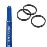 Target Pro Grip Rings for secure fit on dart shafts, enhancing grip and flight stability, set of 3 rings