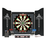 Winmau Professional Kit wooden dart cabinet set with Diamond Plus dartboard and accessories