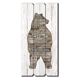 Cabin Rules Brown Bear