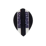 Ruthless Flights extra tough 100 micron dart flight black and white