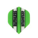 Ruthless Flights extra tough dart flights 100 micron green and black design