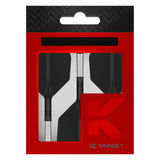Packaged K-Shift No.6 Flight & Shaft Black  with red and black design packaging on a white background